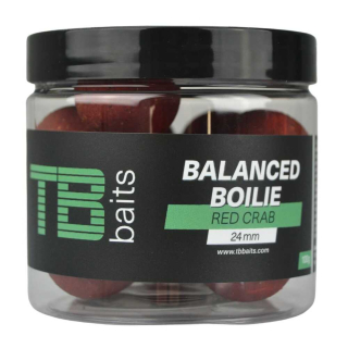 TB Baits Vyvážené Boilie Balanced + Atraktor Red Crab 24mm/100g