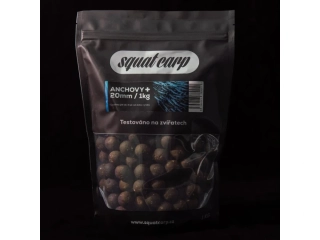 Squat Carp Hotové boilies Anchovy+ 20mm/1kg