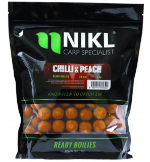 Nikl Hotové boilies Chilli & Peach 20mm/1kg