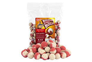Benzar Mix Turbo Bicolor Boilies Krab - Jahoda 20mm/250g