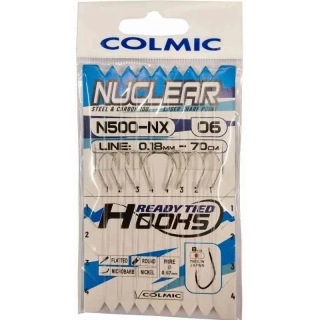 Colmic Hotové návazce N500 háčky vel. 6 / vlasec 0,18mm