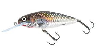 Salmo Wobler Perch Deep Runner Floating Holographic Grey Shiner 8 cm