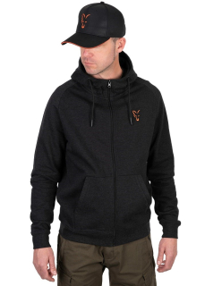Fox Mikina Collection Lightweight Hoodie Black Orange