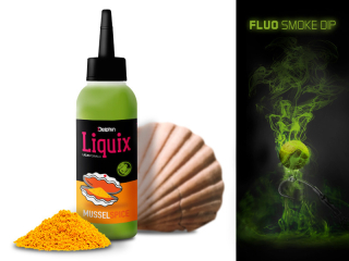 Delphin Fluo dip D SNAX LiquiX Mušle-Koření 100ml
