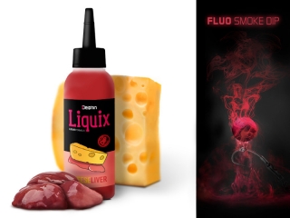 Delphin Fluo dip D SNAX LiquiX Sýr - Játra 100ml