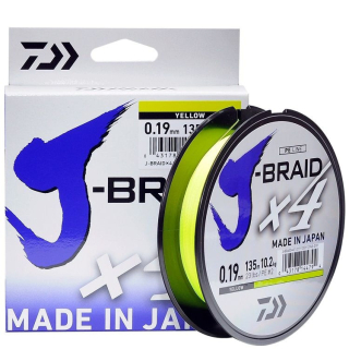 Daiwa Splétaná šňůra J-Braid X4 Yellow /135m