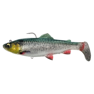 Savage Gear Gumová Nástraha 4D Trout Rattle Shad Green Silver 12,5cm/35g
