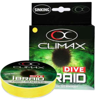 Climax Splétaná šňůra iBraid DIVE žlutá /135m