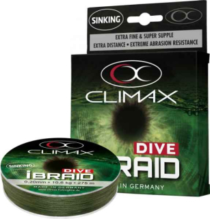Climax Splétaná šňůra iBraid DIVE olivová /135m