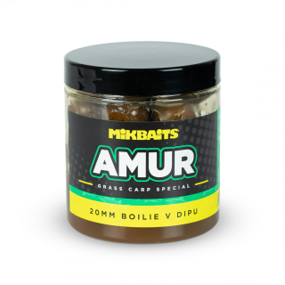 Mikbaits Amur range boilie v dipu Amur 20mm/250ml