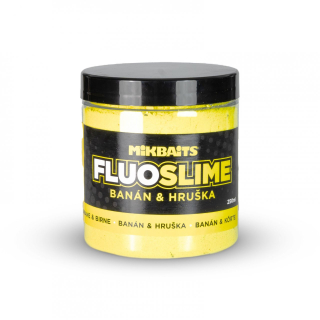 Mikbaits Fluo slime obalovací dip Banán Hruška 100g
