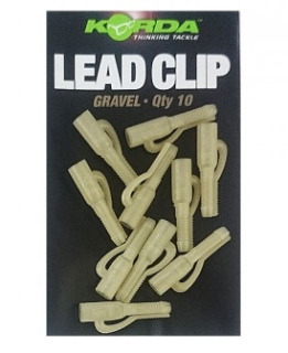 Korda Závěsky na olovo Lead Clip Gravel /10 ks
