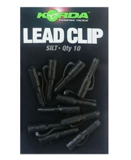 Korda Závěsky na olovo Lead Clip Silt /10 ks