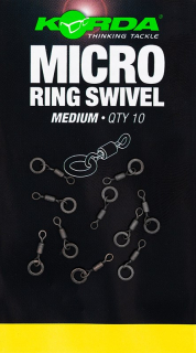 Korda Obratlik s kroužkem Micro Rig Swivel Medium /10 ks