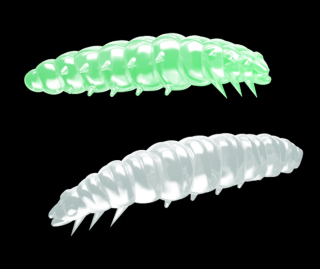Libra Lures Larva 30 - Glow UV green (Cheese) /15 ks