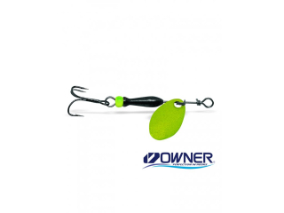 Jigovky.cz Rotační třpytka CLASSIC 0 FLUO YELLOW (black/chartreuse body)