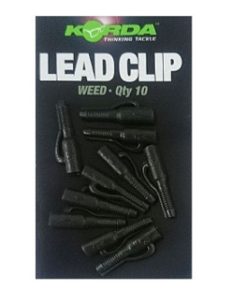 Korda Závěsky na olovo Lead Clip Weed /10 ks