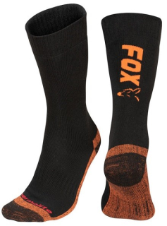 Fox Ponožky Collection Black Orange Thermolite long sock vel. 40-43