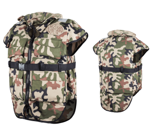 Kolibri Plovoucí Vesta Aquarius CAMO Angler s kapucí vel. XL 