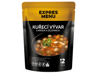 Expres Menu Kuřecí vývar s masem a zeleninou 2 porce 600 g