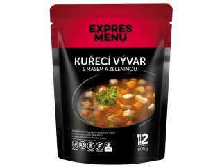 Expres Menu Kuřecí vývar s masem a zeleninou 2 porce 600 g