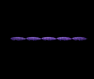 Libra Lures Larva Multi 5x25 - Purple with Glitter (Cheese) /5x5 ks