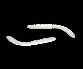 Libra Lures Fatty D’Worm Tournament 55 - White (Cheese) /12 ks