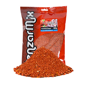 Benzar Mix Krmítková směs Turbo Fluo Groundbait Jahoda - Oliheň 800 g