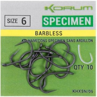 Korum Háčky Xpert Specimen Hooks barbless /10 ks