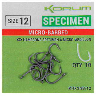 Korum Háčky Xpert Specimen Hooks barbed /10 ks