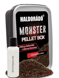 Haldorádó Monster Pellet Box Spicy Liver 400g+100ml