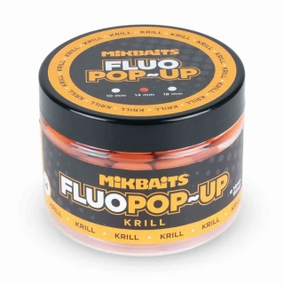 Mikbaits Plovoucí boilie fluo Krill 14mm/150ml