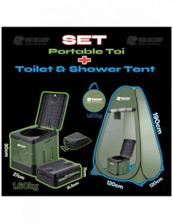 Holdcarp Přenosná Toaleta Portable Toi + přístřešek Toilet & Shower Tent