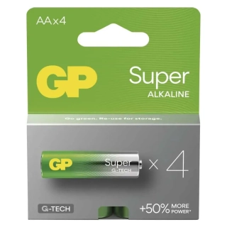 GP Alkalická baterie Super AA - 4 ks