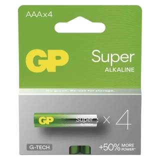 GP Alkalická baterie Super AAA - 4 ks