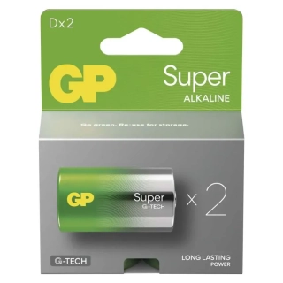 GP Alkalická baterie Super D - 2 ks