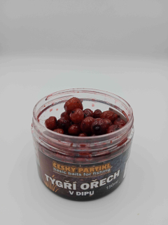 Český partikl Tygří ořech v dipu Jahoda + NHDC 150ml