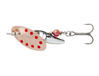 Savage Gear Třpytka Sticklebait Spinner Copper Red Dots #1/4,5g