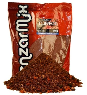 Benzar Mix Krmítková směs Turbo Feeder Groundbait Spicy Krill 800 g