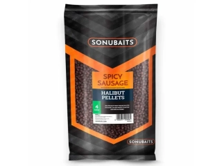Sonubaits Pelety Spicy Sausage Halibut Pellets 4mm/900g