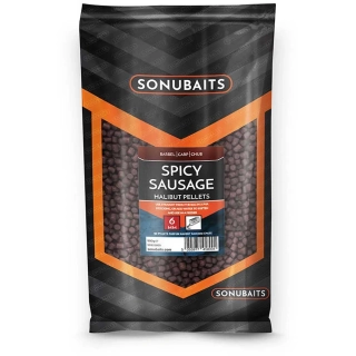 Sonubaits Pelety Spicy Sausage Halibut Pellets 6mm/900g