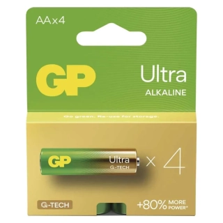GP Alkalická baterie Ultra AA - 4 ks