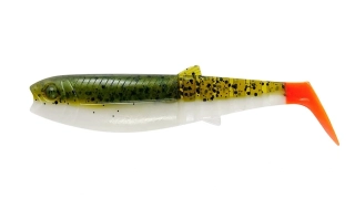 Savage Gear Gumová Nástraha Cannibal Shad Bulk Olive Hot Orange 10cm/9g