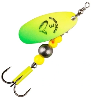 Savage Gear Třpytka Caviar Spinner Fluo Yellow/Chartreuse #4/14g