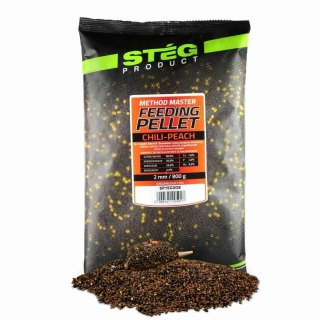Stég Feeding Pellet Chilli - Peach 2mm/800g