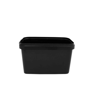 RS Kbelík obdélníkový černý s víkem 2,4l