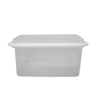 RS Kbelík obdélníkový transparentní s víkem 3,5l