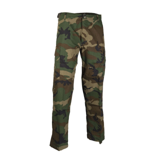 MIL-TEC Kalhoty US BDU polní rip-stop WOODLAND