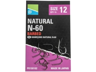 Preston Innovations Háčky Natural N-60 hooks /15 ks