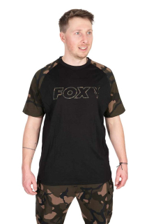 Fox Tričko Black Camo Outline T-Shirt